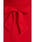 Sukienka Medicine sukienka z domieszką lnu kolor czerwony mini rozkloszowana