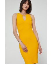 Sukienka sukienka kolor pomarańczowy mini dopasowana - Answear.com Medicine