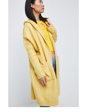 Sweter kardigan damski kolor żółty ciepły - Answear.com Medicine