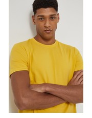 T-shirt - koszulka męska T-shirt męski kolor żółty gładki - Answear.com Medicine