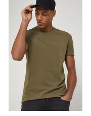 T-shirt - koszulka męska T-shirt męski kolor zielony gładki - Answear.com Medicine