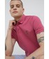 T-shirt - koszulka męska Medicine polo bawełniane kolor różowy gładki