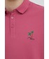 T-shirt - koszulka męska Medicine polo bawełniane kolor różowy gładki