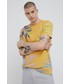 T-shirt - koszulka męska Medicine t-shirt bawełniany kolor żółty z nadrukiem