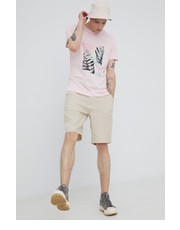 T-shirt - koszulka męska t-shirt bawełniany kolor różowy z nadrukiem - Answear.com Medicine