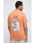 T-shirt - koszulka męska Medicine t-shirt bawełniany kolor pomarańczowy z nadrukiem