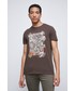 T-shirt - koszulka męska Medicine t-shirt bawełniany kolor brązowy z nadrukiem