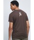T-shirt - koszulka męska Medicine t-shirt bawełniany kolor brązowy z nadrukiem