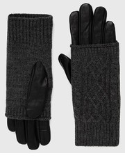 rękawiczki - Rękawiczki skórzane Basic - Answear.com