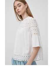 Bluzka bluzka damska kolor biały gładka - Answear.com Only