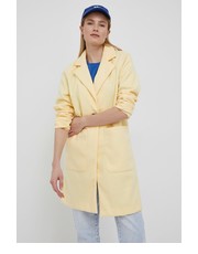 Płaszcz płaszcz damski kolor żółty przejściowy - Answear.com Only