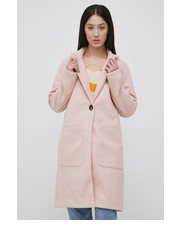 Płaszcz płaszcz damski kolor różowy przejściowy - Answear.com Only
