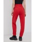 Spodnie Only Spodnie bawełniane damskie kolor czerwony gładkie