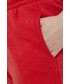 Spodnie Only Spodnie bawełniane damskie kolor czerwony gładkie
