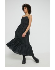 Sukienka sukienka kolor czarny maxi rozkloszowana - Answear.com Only