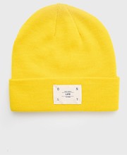 Czapka czapka kolor żółty z cienkiej dzianiny - Answear.com Only