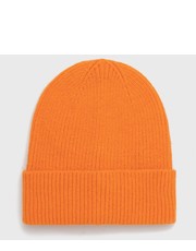 Czapka czapka kolor pomarańczowy z cienkiej dzianiny - Answear.com Only