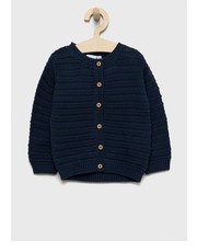 Sweter Name it kardigan bawełniany dziecięcy kolor granatowy lekki - Answear.com Name It