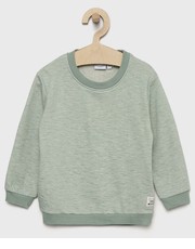Sweter Name it sweter bawełniany dziecięcy kolor zielony - Answear.com Name It