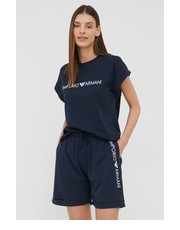 Bluzka t-shirt bawełniany kolor granatowy - Answear.com Emporio Armani Underwear