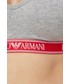 Bielizna damska Emporio Armani Underwear biustonosz kolor szary gładki