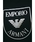 Piżama Emporio Armani Underwear koszula nocna bawełniana kolor czarny bawełniana