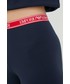 Legginsy Emporio Armani Underwear legginsy damskie kolor granatowy z nadrukiem