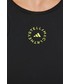 Bluzka Adidas By Stella Mccartney adidas by Stella McCartney top do biegania kolor czarny