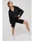 Bluza Adidas By Stella Mccartney adidas by Stella McCartney bluza treningowa damska kolor czarny z kapturem gładka