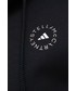 Bluza Adidas By Stella Mccartney adidas by Stella McCartney bluza treningowa damska kolor czarny z kapturem gładka