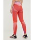 Legginsy Adidas By Stella Mccartney adidas by Stella McCartney legginsy treningowe damskie kolor pomarańczowy wzorzyste