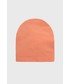 Czapka dziecięca Jamiks czapka dziecięca Yulla kolor pomarańczowy z cienkiej dzianiny