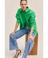 Koszula Mango koszula bawełniana Juanes damska kolor zielony relaxed z kołnierzykiem klasycznym
