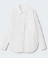 Koszula Mango koszula bawełniana Regu damska kolor biały relaxed z kołnierzykiem klasycznym