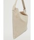 Shopper bag Mango torebka zamszowa Jane kolor biały