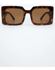 Okulary okulary przeciwsłoneczne Clara damskie kolor brązowy - Answear.com Mango