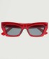 Okulary Mango okulary przeciwsłoneczne Alex damskie kolor czerwony