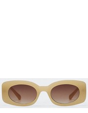 Okulary okulary przeciwsłoneczne Alba damskie kolor beżowy - Answear.com Mango