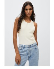 Bluzka top Pasi damski kolor biały - Answear.com Mango