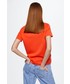 Bluzka Mango t-shirt bawełniany Situ3 kolor pomarańczowy
