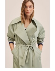 Płaszcz trencz Mint damski kolor zielony przejściowy oversize - Answear.com Mango