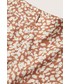 Spódnica Mango spódnica Bombay2 kolor brązowy midi rozkloszowana