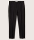 Spodnie Mango spodnie Boreal damskie kolor czarny proste high waist