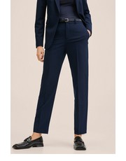 Spodnie spodnie damskie kolor czarny proste high waist - Answear.com Mango