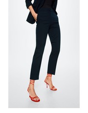Spodnie spodnie Boreal damskie kolor granatowy proste medium waist - Answear.com Mango