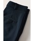 Spodnie Mango spodnie Boreal damskie kolor granatowy proste medium waist