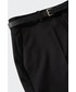 Spodnie Mango spodnie Boreal damskie kolor czarny proste medium waist