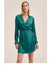 Sukienka sukienka kolor zielony mini rozkloszowana - Answear.com Mango