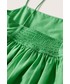 Sukienka Mango sukienka bawełniana Zamora kolor zielony midi oversize