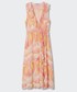 Sukienka Mango sukienka Popi kolor różowy midi rozkloszowana